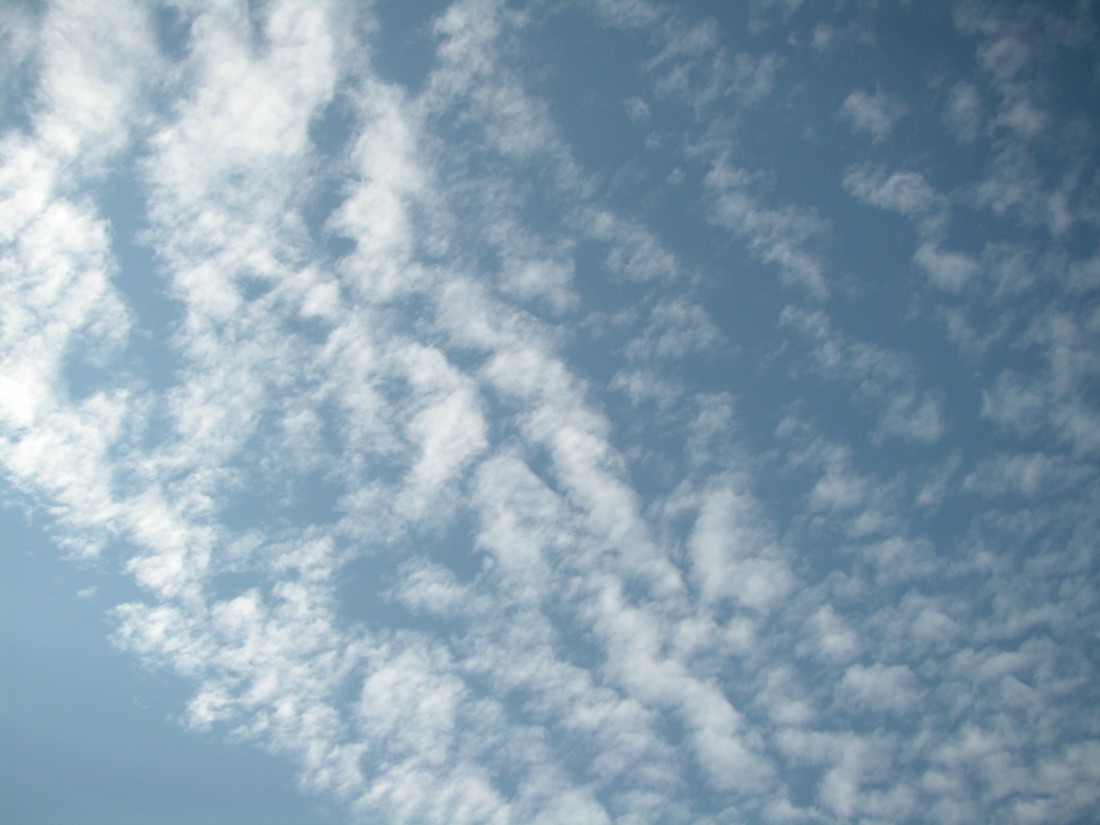 cloud-washed sky